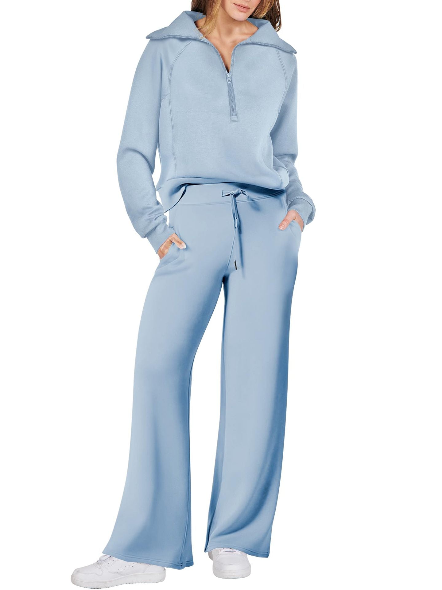 ¡Oferta especial! Conjunto deportivo informal de 2 piezas para mujer (Compra 2 y envío gratis)