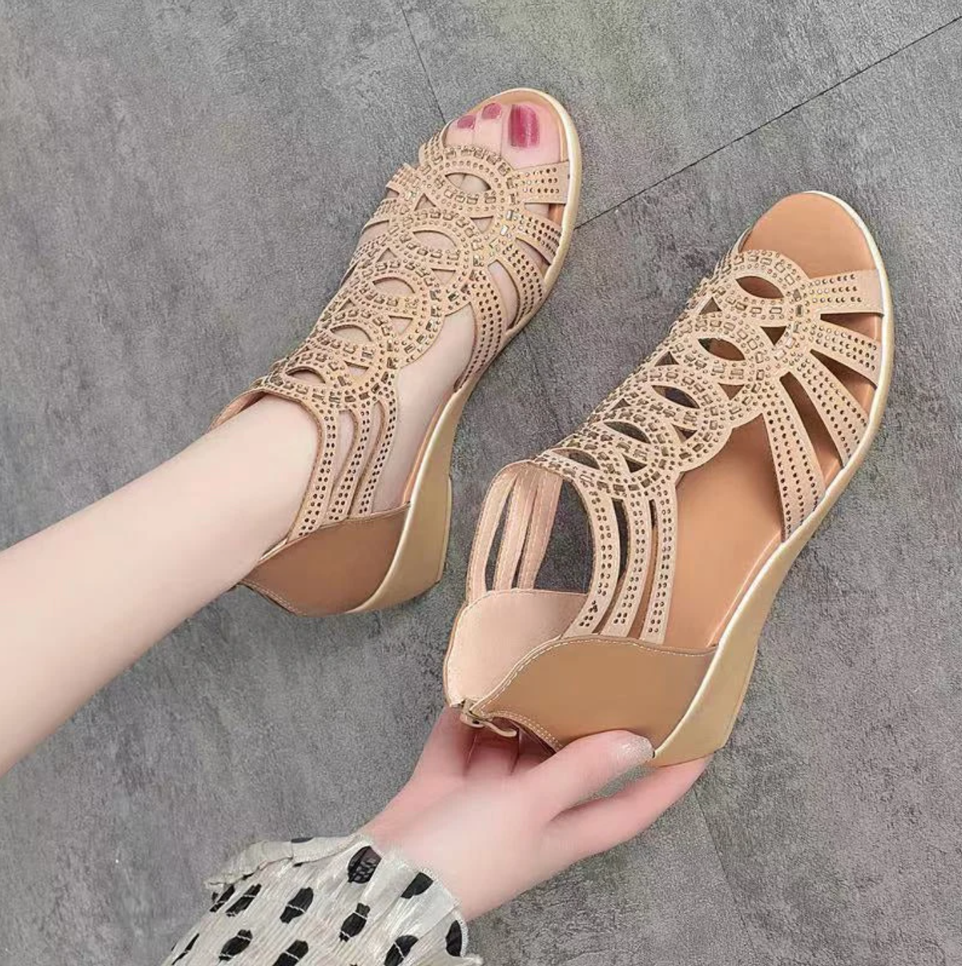 š„ĆLTIMO DĆA 60% DE DESCUENTOš„-SANDALIAS CASUALES CON CUĆA PARA MUJER