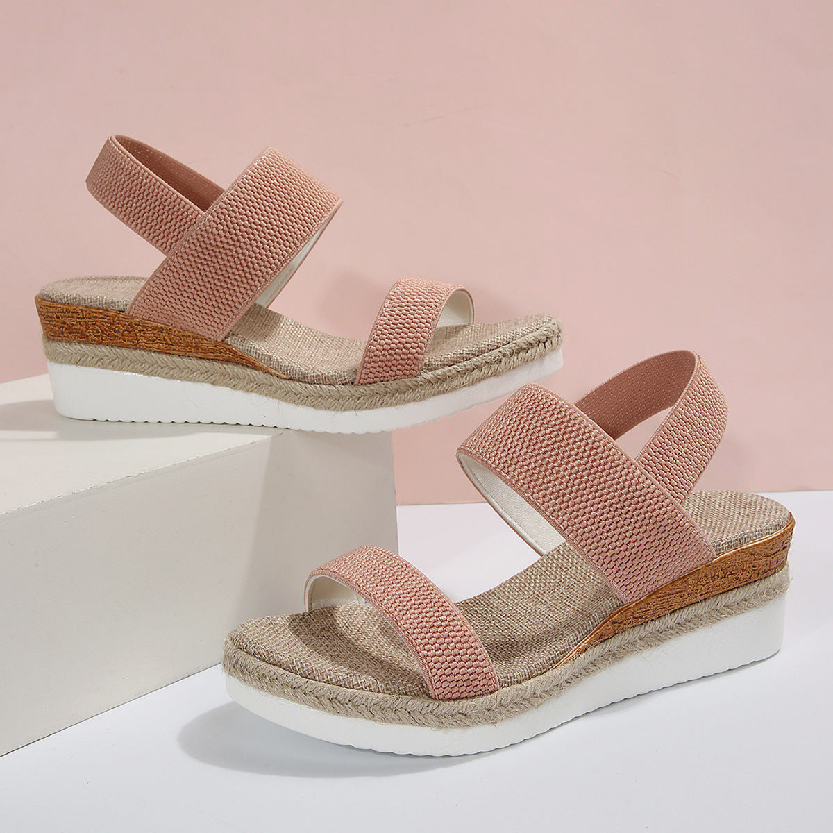 š„ĆLTIMO DĆA 60% DE DESCUENTOš„ - Sandalias casuales de cuƱa para mujer