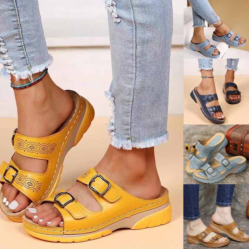 🔥ÚLTIMO DÍA 60% DE DESCUENTO🔥 - Sandalias casuales de cuña para mujer 