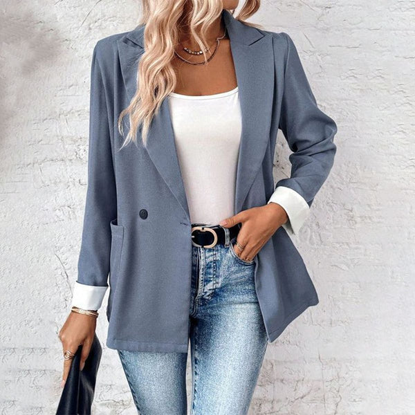 Fresh Blue Long Sleeve Blazer