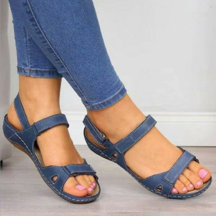 🔥ÚLTIMO DÍA 49% DE DESCUENTO - Sandalias de piel sintética premium para mujer 