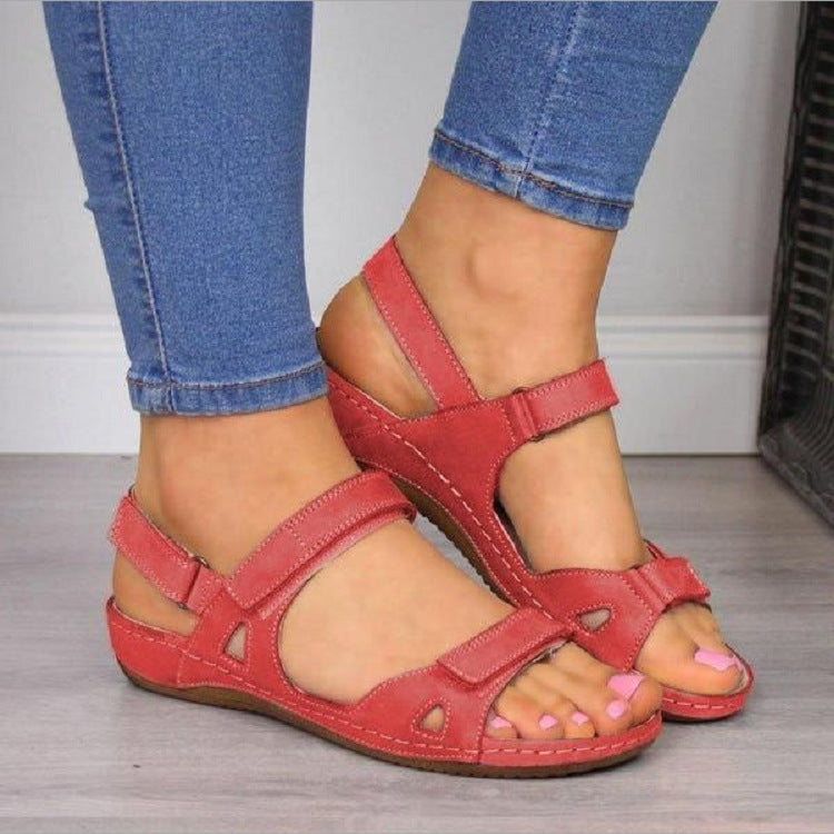 🔥ÚLTIMO DÍA 49% DE DESCUENTO - Sandalias de piel sintética premium para mujer 