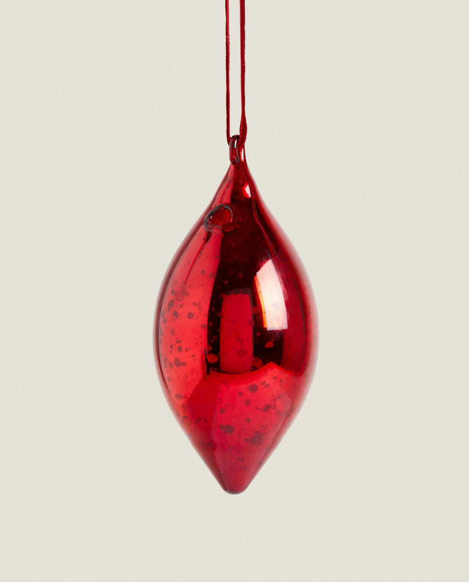 DECORACIÓN NAVIDEÑA DE GOTAS DE VIDRIO 