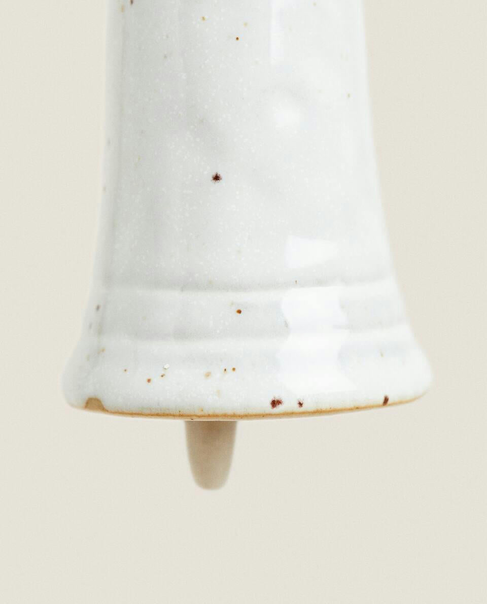 DECORACIÓN DE CAMPANA DE CERÁMICA NAVIDEÑA 