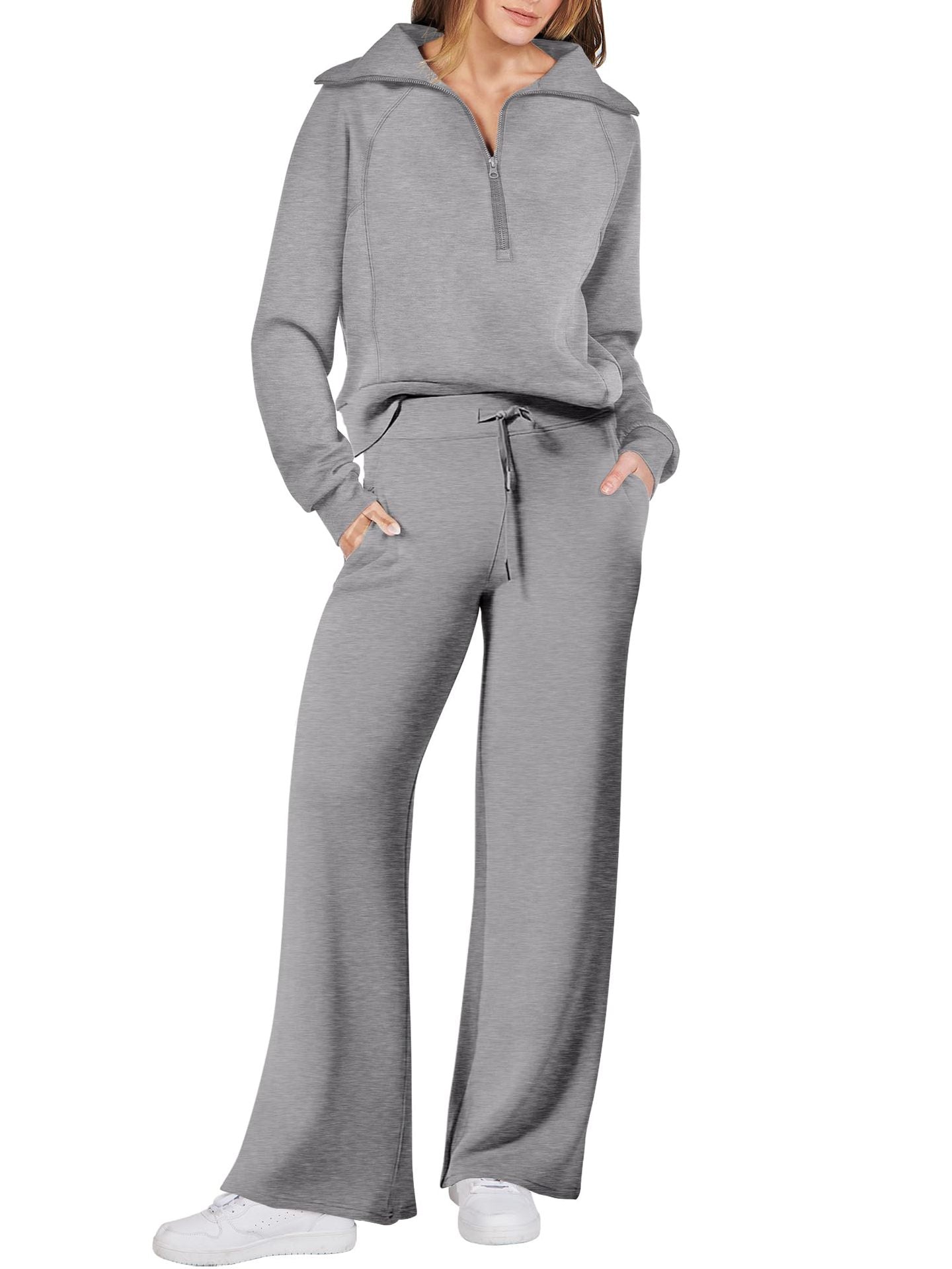 ¡Oferta especial! Conjunto deportivo informal de 2 piezas para mujer (Compra 2 y envío gratis)